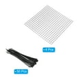 thumbnail image 3 of Uxcell 11.8"x11.8" Small Wire Plant Protectors Garden Square Wire Plant Cages 4 Pack, 3 of 5