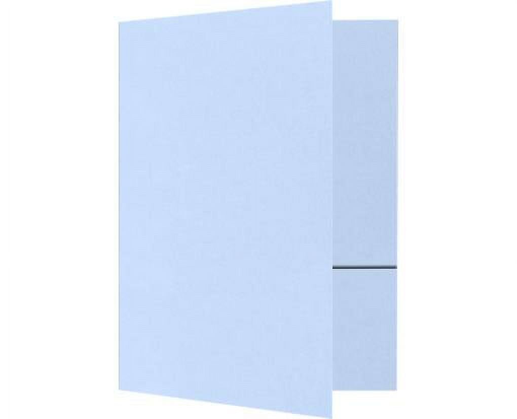 LUXPaper 9 x 12 Presentation Folder, Baby Blue, 250/Pack