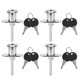 thumbnail image 2 of Cerradura de cajón, 4 piezas Cerradura de cajón de seguridad antirrobo de aleación de zinc Cerradura de aleación de zinc Tecnología de vanguardia Jadeshay A, 2 of 8