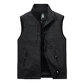 thumbnail image 3 of Veste Sans Manches Légère pour Hommes, Veste Décontractée Extérieure à Fermeture Éclair avec Multiples Poches pour Printemps Été Randonnée Usage Quotidien Veste pour Hommes pour Hiver et Pluie Grand Imperméable pour Homme Hiver, 3 of 3