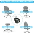 thumbnail image 4 of Office Chair Caster Wheels Replacement (Set of 5), 28'' Heavy Duty Office Chair Base Replacement, 4 of 8