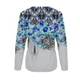 thumbnail image 4 of Deals LYXSSBYX Long Sleeve Shirts for Women Women's Fashion Printed Loose T-Shirt Long Sleeves Blouse Round Neck Casual Tops, 4 of 5