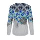 thumbnail image 4 of Camiseta suelta estampada a la moda para mujer, blusa de manga larga, cuello redondo, camisetas informales Pompotops  FGAJ7734, 4 of 5