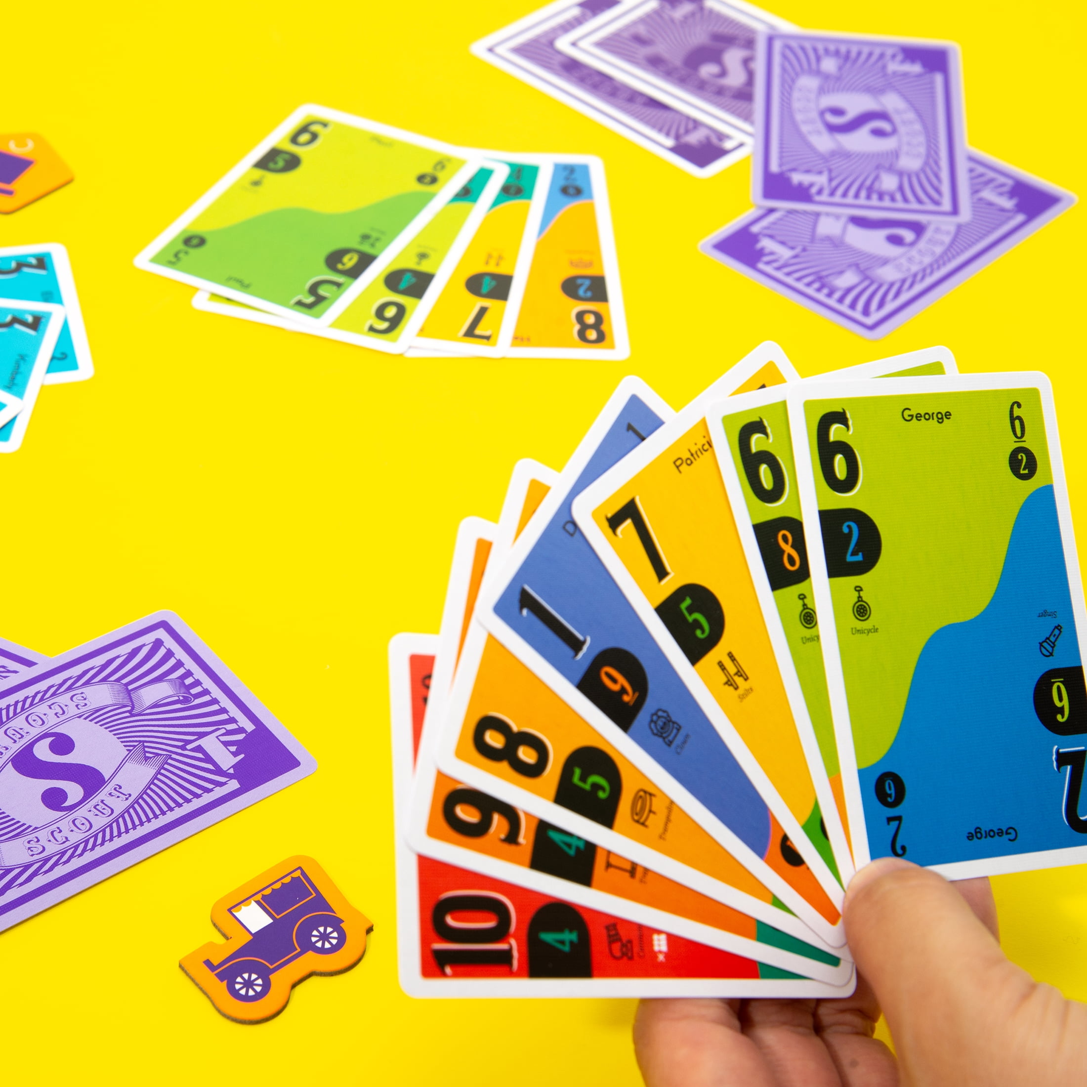 Oink Games Scout Strategic Card Game | 2–5 Players | Ages 9+ | Portable Travel-Friendly Game for Family, Parties, and Quick 20-Minute Rounds (Walmart Exclusive)