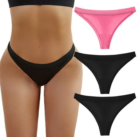 

Underwear For Women Underpants Patchwork Color Bikini Solid Briefs Knickers Valentines Gift 3 Pieces Panties 6 Pack