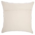 thumbnail image 2 of Nourison Natural Leather Hide Met.Squares Piecewor White/Silver Decorative Throw Pillow , 20" x 20", 2 of 5
