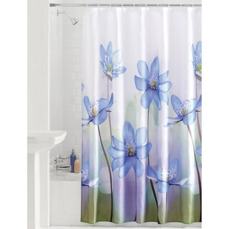 mainstays photoreal flower fabric shower curtain - walmart mainstays photoreal flower fabric shower curtain - walmart