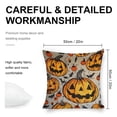 thumbnail image 2 of pumpkins Halloween decorations spooky Linen toss pillowcase decoration pillowcase gifting preferred 20x20 inch cushion cover 2 sets sofa pillowcase sofa bedroom living room car, 2 of 8