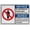 Warning Sign 2, variant on Industrial Caution Sign Information Sign (Please request refills from your pharmacy Allow 5 business days for refill requests to be processed) 8 in" x 12 in" Indoor Outdoor Safety