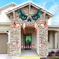 thumbnail image 4 of Halloween Monster Face Decorations Outdoor, Large Eyes Fangs Halloween Garage Door Decorations Archway Door Window Car Halloween Party Decorations, 4 of 6