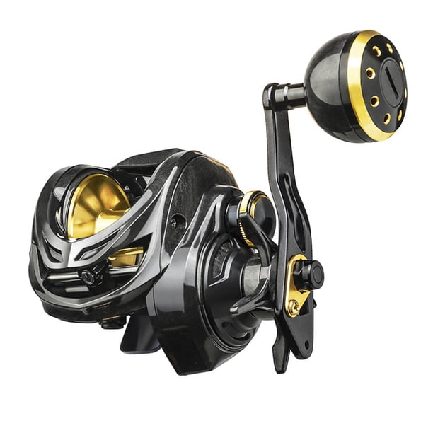 Ygjytge Carrete Pesca Max Drag 16 9 + 1BB Metal Ball Grip Carrete Salada (izquierda)