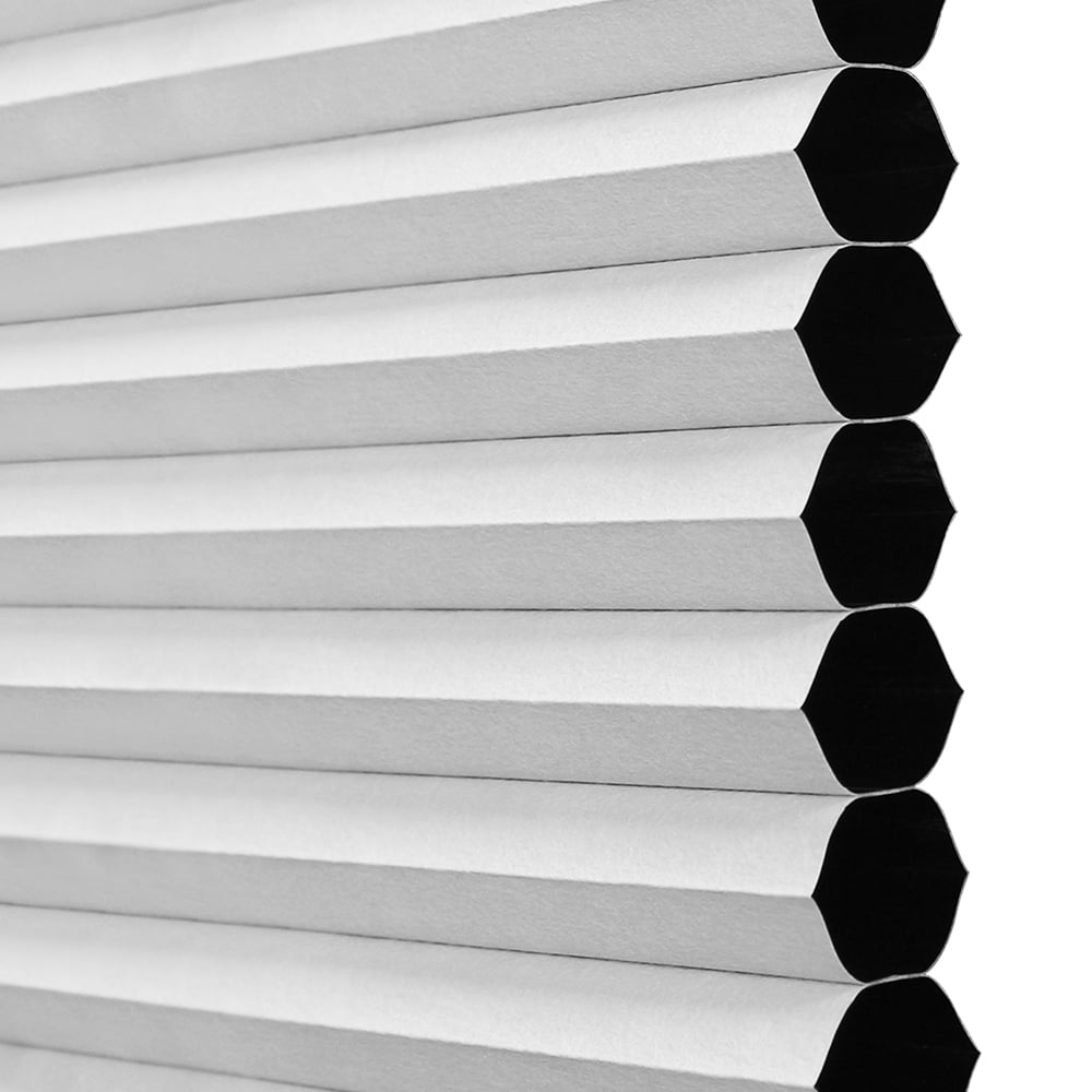 Lumi Room Darkening Cordless Honeycomb POP Shades, White, 30" W x 64" H