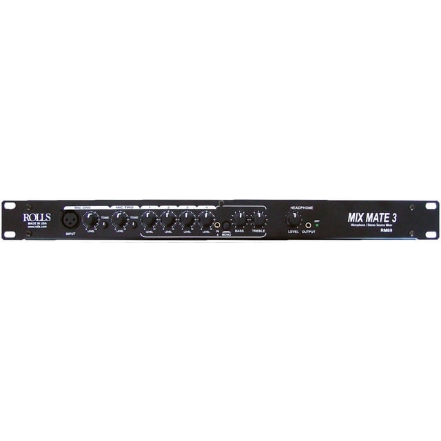 Rollos mezcladores Mic/Source RM69 MixMate 3 con 2 entradas XLR