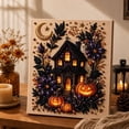 thumbnail image 4 of Halloween Pearl Art DIY Kit for Adults,Spooky 3D Diamond Painting Craft with Pearl Beads,Beginner Friendly Fall Wall Art and Home Decor,B, 4 of 9