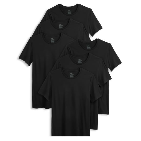 Jockey Men's Cotton Stretch Crew Neck Undershirt - 6 Pack