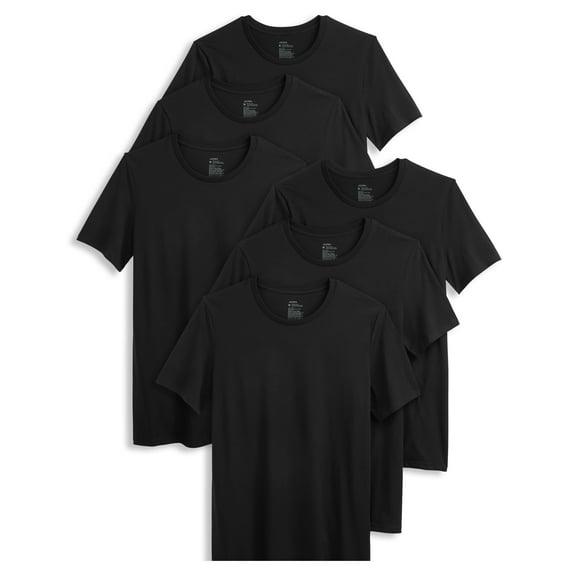 Jockey Men's Cotton Stretch Crew Neck Undershirt - 6 Pack