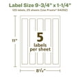 thumbnail image 6 of Avery EcoFriendly Rectangle Labels, 9-3/4" x 1-1/4", 125ct, 6 of 10