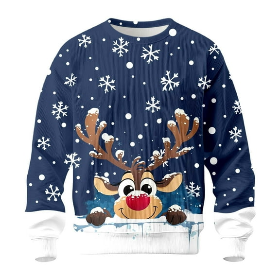 Ugly Funny Christmas Sweater for Men and Women - R_udolph The Reindeer