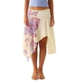 thumbnail image 7 of Women High Waist Asymmetrical Hem Skirt, Flowy Midi Skirt, Casual A-Line Skirt, 7 of 7