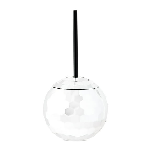 Silver Disco Ball Plastic Tumbler with Straw, by Way To Celebrate