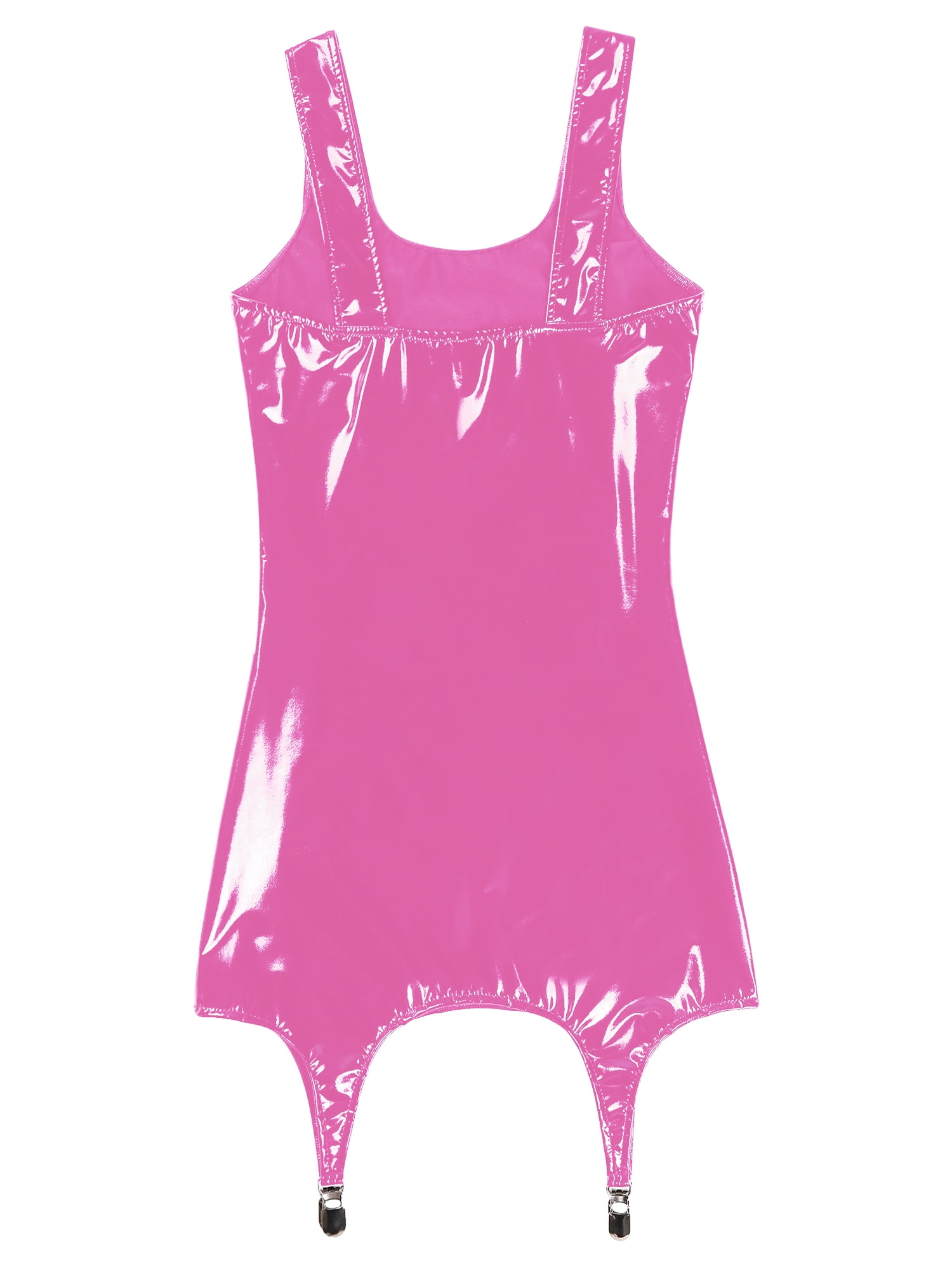 新品タグ付き☆ANDRESDcocoon random bare dress L YEAHDOR Womens Patent Leather Bodycon Tank Dress Latex Wet