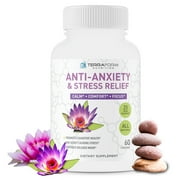 Premium Anxiety Relief Pills – Natural Formula Supports a Calm, Positive Mood – Stress Support, Anti-Anxiety, Mental Focus & Relaxation – Made in USA – 1 Month