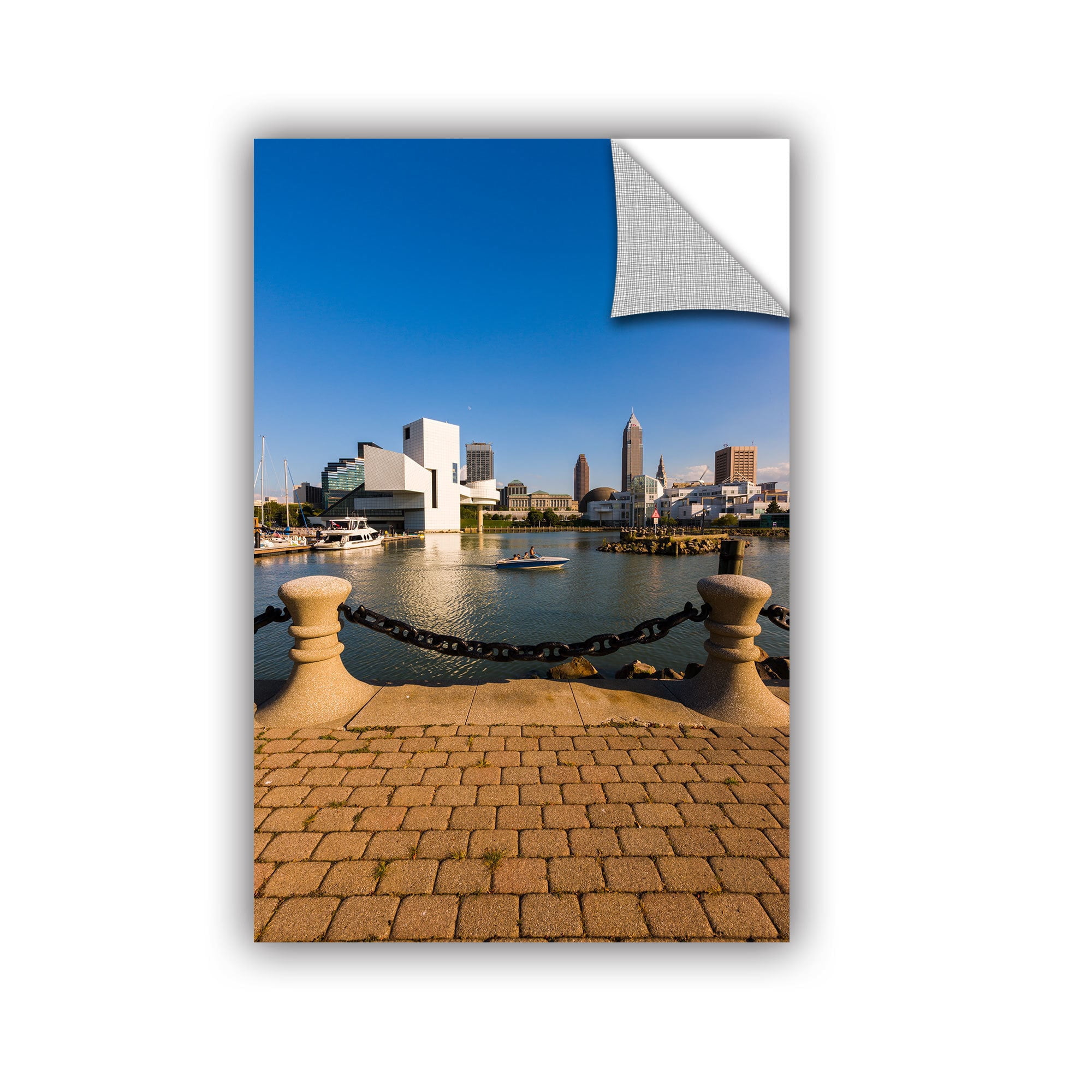 ArtWall Cody York "Cleveland Skyline 6" ArtAppealz Removable Wall Art
