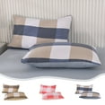 thumbnail image 1 of Xihbxyly Juego de Fundas de Almohada Lavadas, Tela Suave y Transpirable, Diseño de Contraste Multicolor, Cómodo Accesorio de Cama, Fácil de Limpiar, Decoración de Dormitorio, Tamaño 74 X 48 Cm, 1 of 7
