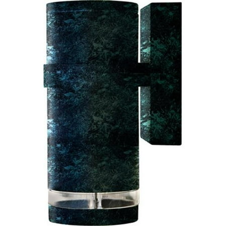 

Dabmar Lighting DW3551-VG 9.22 x 3.94 x 5.55 in. 120 V 13 watts Powder Coated Cast Aluminum Down Light Wall Fixture with S13-GU-24 Flourescent Lamp Verde Green