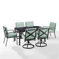 thumbnail image 4 of Crosley Furniture Kaplan 7 Piece Metal Outdoor Dining Set in Mist Green, 4 of 20
