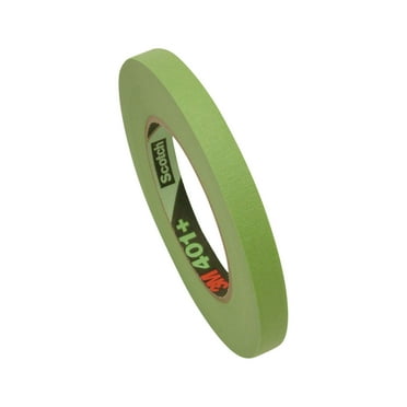 3M 401  Scotch High Performance Green Masking Tape: 1/2 in. x 60 yds. (Green)