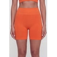 thumbnail image 3 of Women's Solid Seamless Ribbed Bike Shorts, 3 of 4