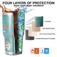 thumbnail image 7 of 30oz Blue Fantasy Creatures Pattern Tumblers Stainless Steel Tumbler with Lid and Straw,Vacuum Insulated Double Wall Travel Tumbler Cups Mug with Cleaning Brush for Coffee,Tea, 7 of 7