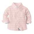 thumbnail image 2 of Wancir Boys' Dress Shirts Long Sleeve Button Down Solid Formal Uniform Casual Western Shirt, 2 of 7