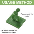 thumbnail image 4 of 3Pcs Plant Climbing Hooks under $5! Xqxayjr 10pcs Plant Wall Climbing Holder,Green Vine Stem Support Clip for Pothos Ivy,Non-Marking Sticker Adhesive Garden Tool, 4 of 6