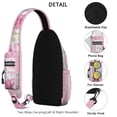 thumbnail image 4 of Geometric dog pattern Abstract dog art Minimalist dog design Print Crossbody Daypack Travel Daypack, Adjustable Shoulder Strap, Lightweight and Durable, Fashionable appearance, Ideal for outdoor activ, 4 of 5