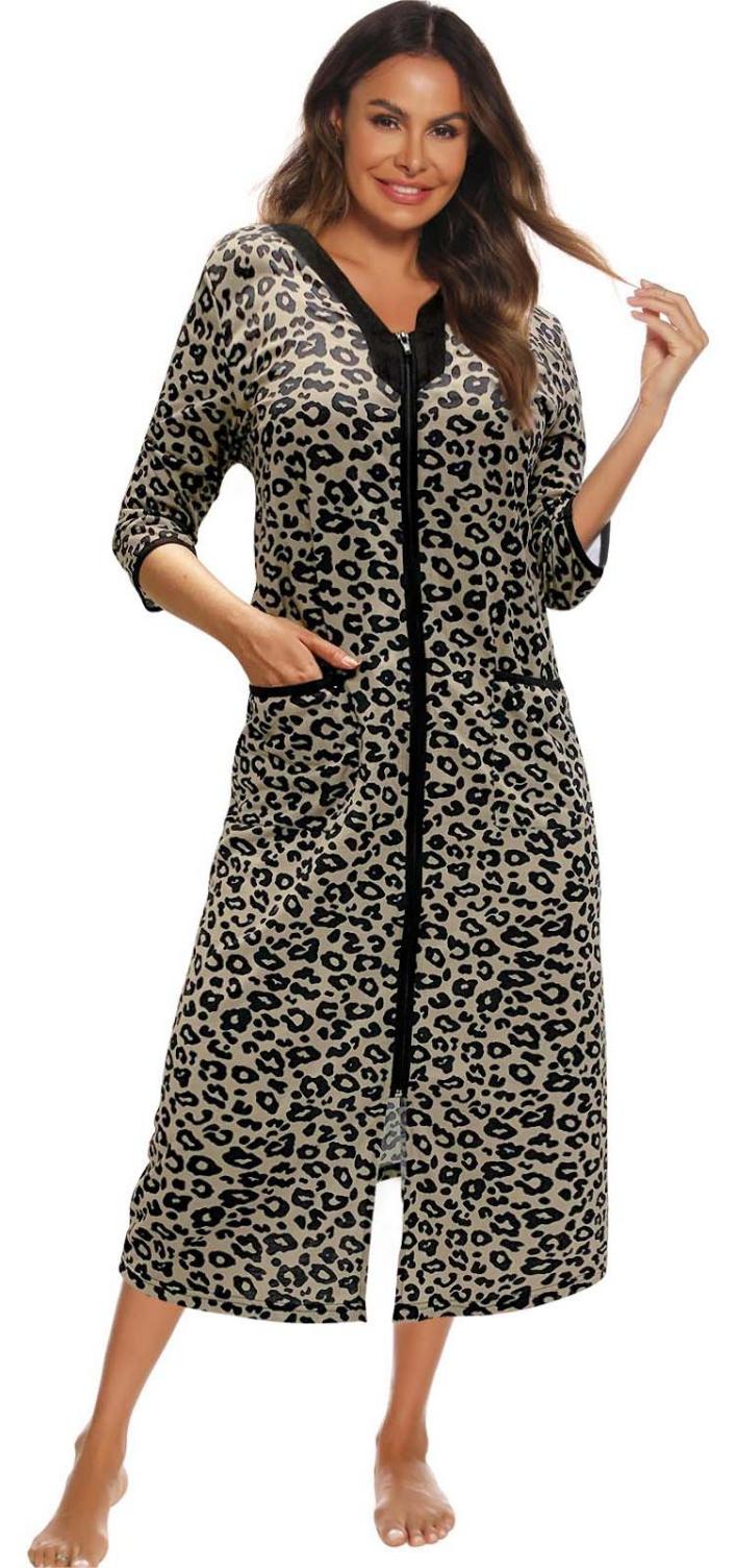 Womens Robes, Artfasion House Dresses for Elderly Women, Summer Robe