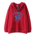 thumbnail image 2 of Dark hip-hop gótico Harajuku Y2k estrella impresa cremallera Sudadera con capucha hombres y mujeres Harajuku chaqueta sudadera, 2 of 5