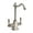 Brushed Nickel, variant on Whitehaus Point of Use Instant Hot/Cold Water Drinking Faucet with Traditional Swivel Spout