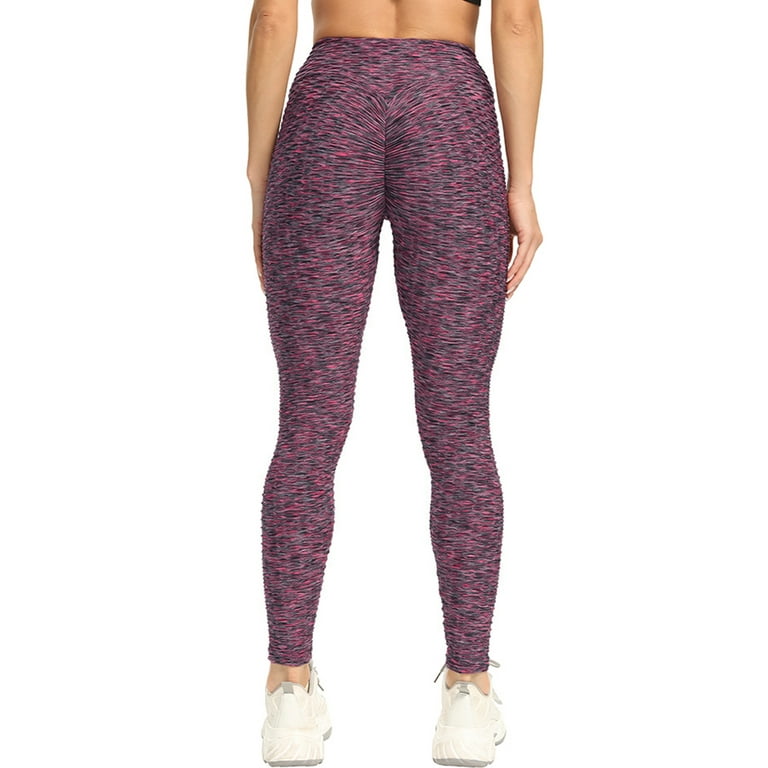FANNYC Yoga Pants For Women's High Waist Sports Leggings Tummy Control  Pilates External Wear Gym Exercise Activewear Elastic Belt Tight Loungewear
