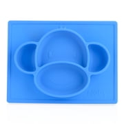Nuby Sure Grip Animal Placemat, Blue Monkey