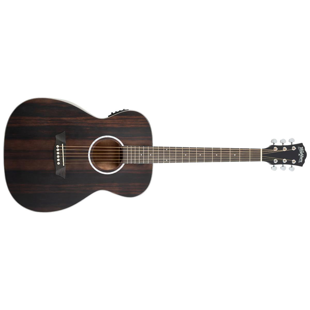 Washburn Deep Forest Ebony FE Acoustic-Electric Guitar Natural Matte