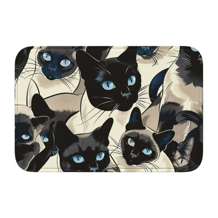

Adjustable Apron - Bib Apron for Men Women Siamese Cat Blue Eyes Pattern Waterproof Chef Aprons for Kitchen Gardening Cooking