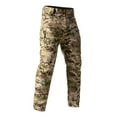 thumbnail image 5 of Zimjoy Hiking Pants Men Cargo Waterproof Ripstop Work Pants Stretch Light Weight Utility Trousers Waistband Durable Trousers with Multi Pocket, Khaki Camouflage 3XL, 5 of 5