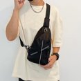 thumbnail image 1 of Bolso bandolera para mujer, bolso bandolera para mujer y hombre, mochila bandolera con orificio para auriculares, bolso de pecho, mochila cruzada para viajes, deportes, senderismo, novedad de 2024., 1 of 7