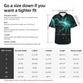 thumbnail image 6 of Lsque Green Lightning Flash pattern Hawaiian Shirt for Men, Unisex Summer Beach Casual Short Sleeve Button Down Shirts-Medium, 6 of 9