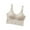 Khaki, variant on Push Up Bra Women Sleep Yoga Vest Sports Leisure Elastic No Underwire Underwear V-Neck Back-Smoothing Bra Feature Hook and Eye Closure Training Bra Style Y-78 , Green One size
