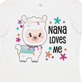 thumbnail image 4 of Inktastic Nana Loves Me Cute and Happy Llama Boys or Girls Toddler T-Shirt, 4 of 5