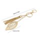 thumbnail image 3 of Exquisite Plant Leaves Bag Keychain Pendant Fashionable Car Keychain for Women Girls gun black, 3 of 4