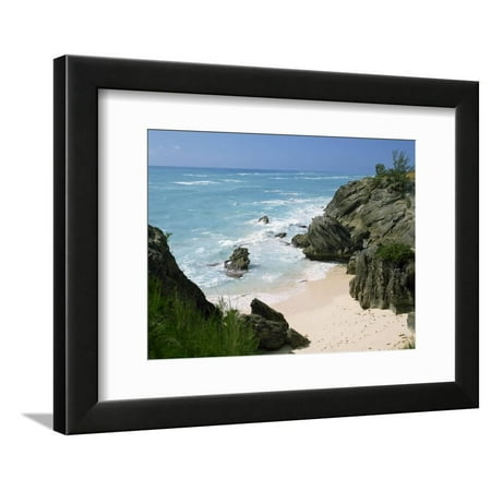 South Coast Beach, Bermuda, Central America, Mid Atlantic Framed Print Wall Art By Harding